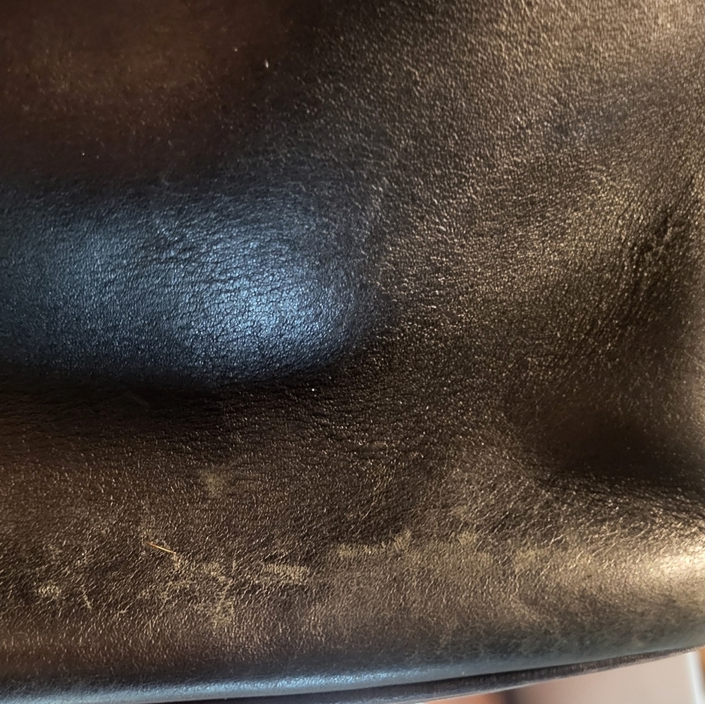 Vintage COACH FLETCHER Crossbody Black Leather Saddle Bag Shoulder Purse 4150 - Picture 7 of 16